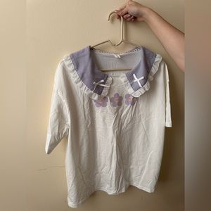 Cute Lolita Flower Laced Top SNBL